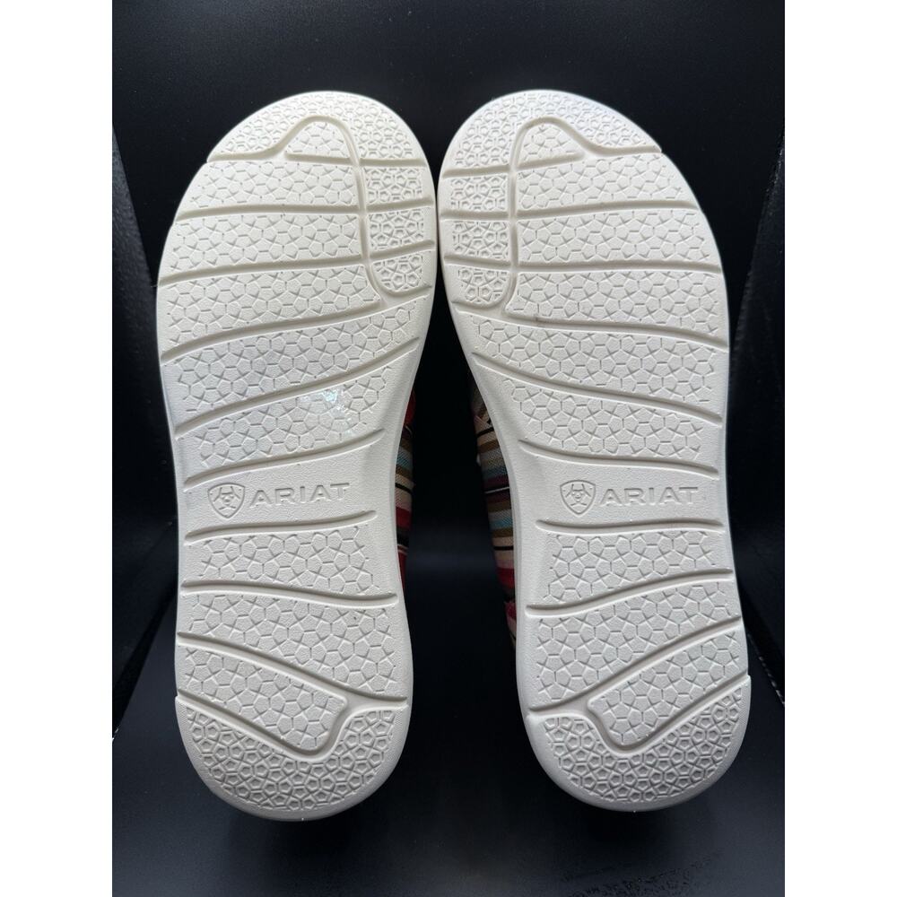 Ariat Hilo Slip-On Shoes WOMEN 9B Pastel Serape Aztec Print Moc Toe Comfort Lace - Picture 7 of 9